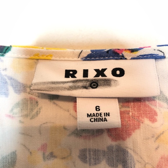 RIXO x Target Floral Puff Sleeve Bodice Dress 6 - Picture 11 of 13